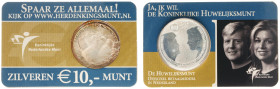 Koninkrijk NL Beatrix (1980-2013) - 10 Euro 2002 'Huwelijksmunt' in Coincard