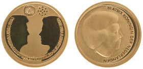 Koninkrijk NL Beatrix (1980-2013) - 10 Euro 2002 'Huwelijksmunt' - Gold - Prooflike
