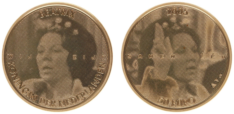 Koninkrijk NL Beatrix (1980-2013) - 50 Euro 2005 'Jubileum Beatrix' - Gold - Pro...