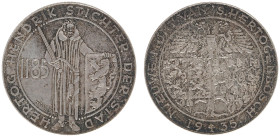 Muntgerelateerde penningen - 's-Hertogenbosch - Zilveren Hendrik 1935 (Mev.001) - aXF, mintage 2.000 pcs. - NB Circulated as 1 Gulden during the 750th...