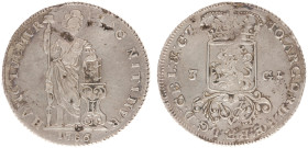 Verenigde Oost-Indische Compagnie (1602-1799) - Gelderland - AR 3 Gulden 1786 Gelderland (Ref.: Scho.62a; Passon 11.2) - 31.51 g. - Crowned coat of ar...