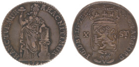 Verenigde Oost-Indische Compagnie (1602-1799) - Zeeland - X Stuiver 1791 date below Pallas (Scho. 77) - VF+