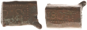 Nederlands-Indië - Bataafse Republiek (1799-1806) - AE 2 stivers bonk 1805 (Ref.: Scho. 542; Passon 23.10) - 37.51 g. - Rare - a.VF