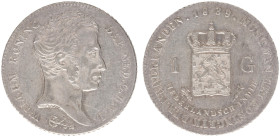 Nederlands-Indië - Nederlands-Indisch Gouvernement (1816-1949) - 1 Gulden 1839 (Scho. 616) - XF+