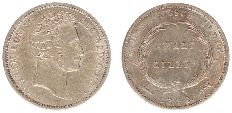 Nederlands-Indië - Nederlands-Indisch Gouvernement (1816-1949) - ¼ Gulden 1826 (...
