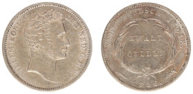 Nederlands-Indië - Nederlands-Indisch Gouvernement (1816-1949) - ¼ Gulden 1826 (Scho. 623) - XF/UNC