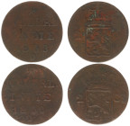 Nederlands-Indië - Nederlands-Indisch Gouvernement (1816-1949) - AE 2 cent or double doit (5.34 g.), 1833, Surabaya, mm. D = Demmenie (Scho.701 var. w...