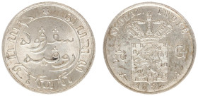 Nederlands-Indië - Nederlands-Indisch Gouvernement (1816-1949) - 1/10 Gulden 1884 (Scho. 763 / Passon 35.5) - attractive specimen with mint luster - F...