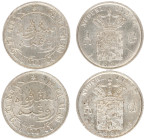 Nederlands-Indië - Nederlands-Indisch Gouvernement (1816-1949) - 1/10 Gulden 1884 (Scho. 763 / Passon 35.5) - Total 2 pcs. in UNC