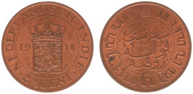 Nederlands-Indië - Nederlands-Indisch Gouvernement (1816-1949) - 2½ Cent 1914 (Scho. 872 / Passon 36.24) - luster - UNC