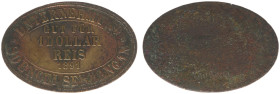Plantagegeld / Plantation tokens - Soengei Serbangan - 1 Dollar Reis 1891 (LaBe 286 / LaWe 422 / Scho. -) - Obv. Centre: Gut für - value - Reis - date...