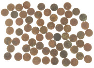 Muntenlots VOC / Ned. Indië - Netherlands East Indies, Dutch Government, AE ½ stuiver 1825 & 1826/S & 2 cents, Surabaya mint (Scho. 641-2, 703+). Lot ...