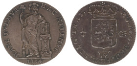 Overzeese Gebiedsdelen - Nederlands West-Indië - ¼ Gulden 1794 (Scho. 1355) - patina - XF