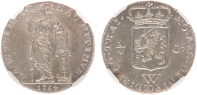 Overzeese Gebiedsdelen - Nederlands West-Indië - ¼ Gulden 1794 (Scho. 1355) - NGC MS62