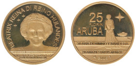 Overzeese Gebiedsdelen - Aruba - 25 Florin 2006 '30 Jaar Volkslied & 20 Jaar Status Aparte' - Gold - Proof