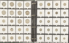 Coins Netherlands in albums - Extensive collection Willem I-II-III a.w. 2½ Gulden 1843, 1856, 1 Gulden 1840 & 1853
