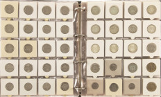 Coins Netherlands in albums - Collection post-war coins Netherlands a.w. 17x 50 Gulden