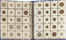 Coins Netherlands in albums - Album with coins Netherlands and overseas territories, also various world coins