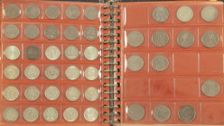 Coins Netherlands in albums - Album with silver and base coins period Juliana - Beatrix