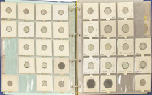 Coins Netherlands in albums - Collection Netherlands a.w. 9 Wilhelmina Rijksdaalders