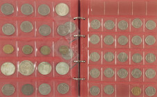 Coins Netherlands in albums - Album with Juliana & Beatrix silver, other Dutch coins and some worlD