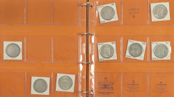 Coins Netherlands in albums - Album with silver coins period Wilhelmina