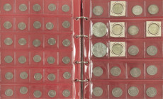 Coins Netherlands in albums - Collection Dutch Kingdom incl. silver coins, also Belgium
