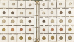 Coins Netherlands in albums - Album with pre-war coins Netherlands and 10 series euro coins Germany