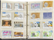 Coins Netherlands in albums: Euros - Album with extensive collection Coincards among with 2 eur 2007 Verdrag van Rome; 2 Euro 2009 EMU; 2 Euro 2011 Er...