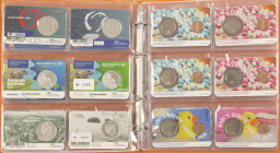 Coins Netherlands in albums: Euros - Album with 5 Euro coincards and Baby coincards 2014-2020