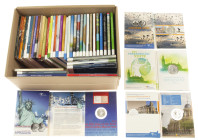 Coins Netherlands in boxes: Euros - Box with 5 & 10 Euro coins Proof in folder 2003-2021 incl. Johan Cruijff