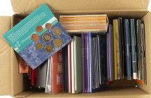 Coins Netherlands in boxes: Euros - Lot with various Thematic FDC-sets Netherlands, also 5 & 10 Euro Proofsets
