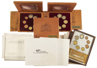 Coins Netherlands in boxes: Euros - BOx with proof(like) sets 1999-2016, tot. 18 pcs.