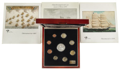 Coins Netherlands in boxes: Euros - Box with Muntmeestersets 2003-2006, tot. 4 pcs.