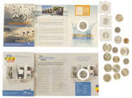 Coins Netherlands in boxes: Euros - Box with 5 and 10 Euro coins a.w. in proof, also some Juliana & Beatrix silver