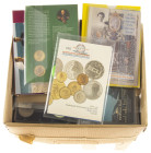 Coins Netherlands and Oversea in boxes - Box with proof(like)-sets and FDC-sets a.w. Holland Coin Fair sets