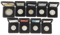 Coins Netherlands Oversea in boxes - Box with commemorative coins Aruba, Neth. Antilles and Suriname, all in cassettes