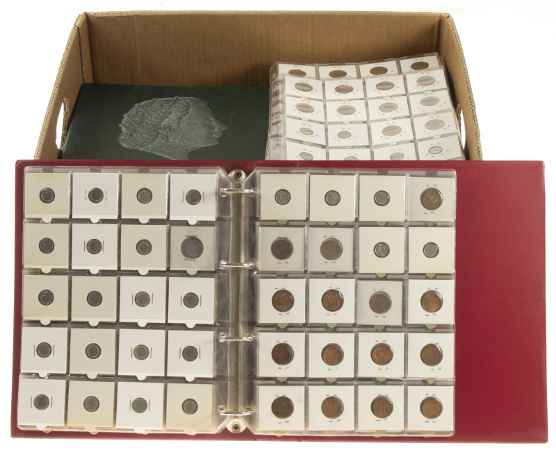 Coins Netherlands in large boxes - cannot be shipped - Banana box with post-war ...