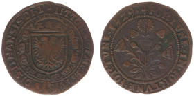 Collectie Penningen en Munten Dhr. H. van Osch - Pax in Nummis - 1529 - Jeton 'Peace of Cambrai' (Dugn. 1223; Pax 1; v.Mieris II-300) - bronze 29.4 mm...