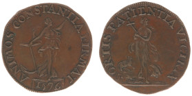 Collectie Penningen en Munten Dhr. H. van Osch - Pax in Nummis - 1576 - Jeton 'Hope for Peace' (Dugn. 2680; vL.I-218.2; Pax 1116) - bronze 28.3 mm, 4....