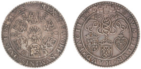 Collectie Penningen en Munten Dhr. H. van Osch - Pax in Nummis - 1596 - Medal 'Triple Alliance between the Dutch, England and France', by G. van Bylae...