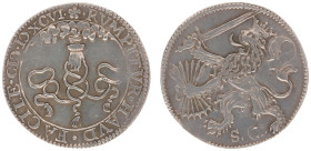 Collectie Penningen en Munten Dhr. H. van Osch - Pax in Nummis - 1596 - Jeton 'Triple Alliance' (Dugn. 3398; vL.I-481.2) - silver 29.1 mm, 6.125 g. - ...