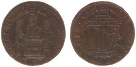 Collectie Penningen en Munten Dhr. H. van Osch - Pax in Nummis - 1596 - Jeton 'Triple Covenant' (Dugn. 3402; vL.I-481.4; Pax 11290) - bronze 29.5 mm, ...