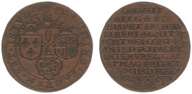 Collectie Penningen en Munten Dhr. H. van Osch - Pax in Nummis - 1609 overstamped on 1613 - Jeton '12-year Truce and Triple Alliance' (Dugn. 3648; vL....