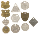 Tokens en loodjes - Roermond - lot of 11 Hondenpenningen (dog tags) 1930-1932, 1948-52 (1952 2x), 1955 and 1957
