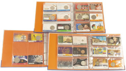 Medals in albums - Netherlands - Collection modern coins and medals in coincards in 2 albums incl. Geluksdubbeltjes, Oranjepenning 2014, Verdrag van R...