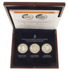 Medals in boxes - Netherlands - Collection 'Officiële Koninklijke 5-Ounce Zilverset', cont. 3 large silver medals (155.5 gr. (5 Oz.) each, .999) - Pro...