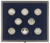 Medals in boxes - Netherlands - KNM-cassette '200 jaar Koninkrijk der Nederlanden' containing 8 silver .999 25 gram medals