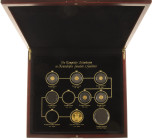 Medals in boxes - Netherlands - Collectie (incompleet) 'De Complete Stamboom in Koninklijke Gouden 5 Guldens', 5x gouden penning (totaal 3.5 gram .585...