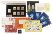 Medals in boxes - Netherlands - Lot with silver and silvered stamps, also box with Shanghai Expo 2010 stamps